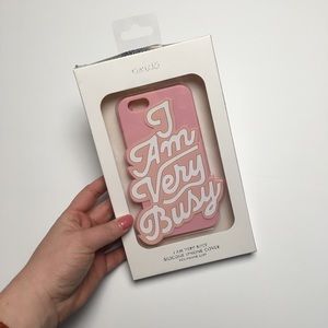 NIB Bando I am Very Busy 6/6s iPhone case